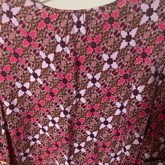 EST 1946 boho 3/4 bell sleeve high/low blouse - Picture 12 of 14